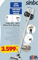 SİNBO SVC-8627 DİKEY ŞARJLI SÜPÜRGE SİNBO SVC-8627 DİKEY ŞARJLI SÜPÜRGE
